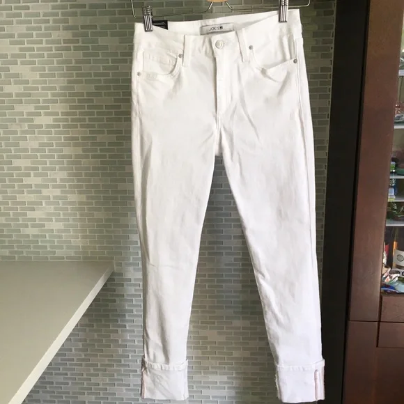Joe’s Jeans white Cuff Crop Skinny Jeans - Picture 9 of 9